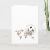 Wedding Destination Passport Wereldkaart Travel In (Achterkant)