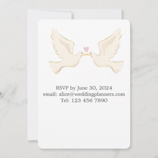 Wedding Destination - Rome, Italië Kaart (Achterkant)