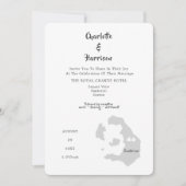Wedding Destination Santorini Foto Uitnodiging (Voorkant)