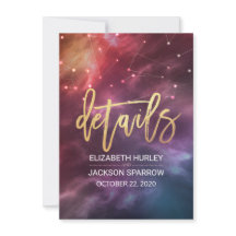 Wedding Detail Enclosure Star Nebula Constellation