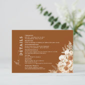 Wedding Details Insert Card | Modern Minimalist Informatiekaartje (Staand voorkant)