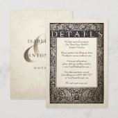 Wedding Details Kaart | Champagne Ivy Collectie (Voorkant / Achterkant)
