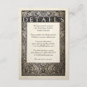 Wedding Details Kaart | Champagne Ivy Collectie (Voorkant)