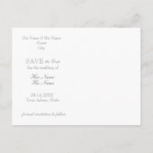 Wedding Diamonds Ring Save the Date Uitnodiging (Achterkant)