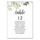 Wedding Dinner, gastzitje, Greenery Kaart (Voorkant)