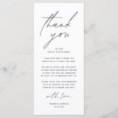 Wedding Dinner Party Place Instelling Dank u kaart (Voorkant)