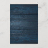 Wedding Dinner RSVP, meal options, song request Informatiekaartje (Achterkant)