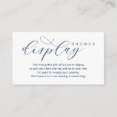 Wedding Display Douche, Moderne elegantie minimali Informatiekaartje (Voorkant)