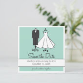 Wedding Doodles | Datum opslaan Save The Date (Staand voorkant)