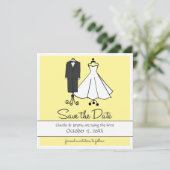 Wedding Doodles | Datum opslaan Save The Date (Staand voorkant)