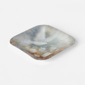 Wedding Dove Bloemen Papier Borden Papieren Bordje (Gebogen)