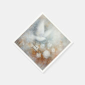 Wedding Dove Bloemen Papier Servetten - (Hoek)