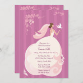 Wedding Dove Bridal Shower Kaart (Voorkant / Achterkant)