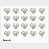 Wedding Dove Floral Hart Sticker (Vel)