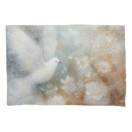 Wedding Dove Floral Pillow Hoesje Kussensloop