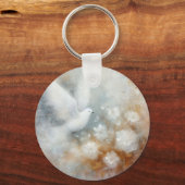 Wedding Dove Floral Sleutelhanger -  (Achterkant)