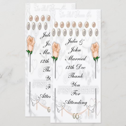 Wedding Doves (Voorkant / Achterkant)