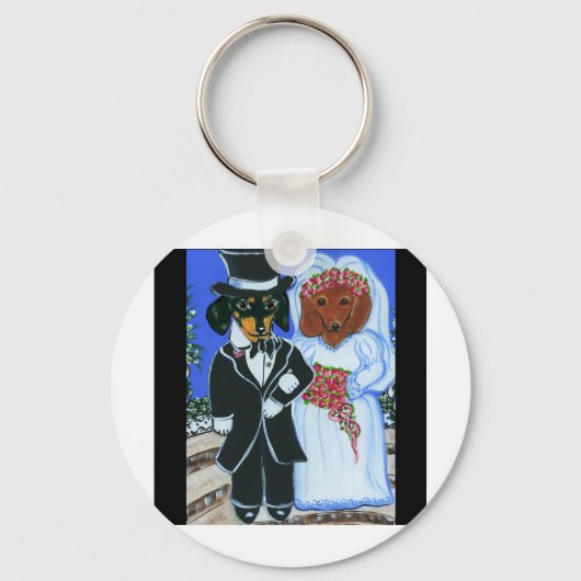 Wedding Doxies Sleutelhanger (Voorkant)