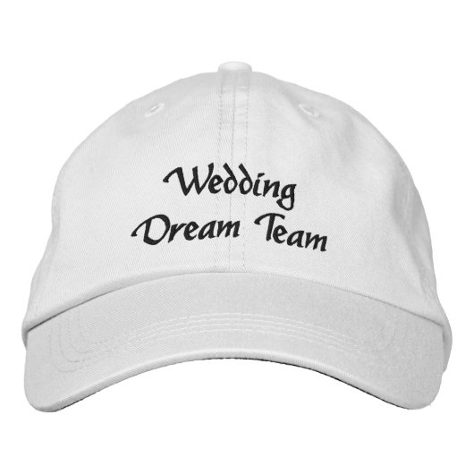 Wedding Dream Team,Bride,Bachelorette Personalized Geborduurde Pet (Voorkant)