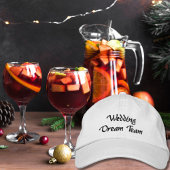 Wedding Dream Team,Bride,Bachelorette Personalized Geborduurde Pet