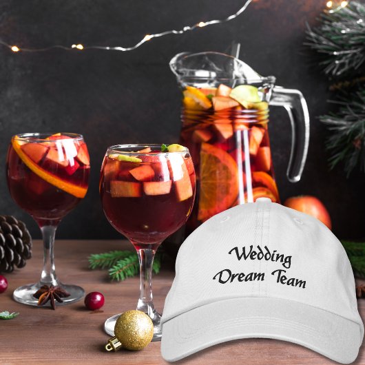 Wedding Dream Team,Bride,Bachelorette Personalized Geborduurde Pet
