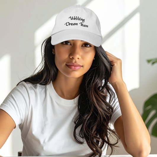 Wedding Dream Team,Bride,Bachelorette Personalized Geborduurde Pet