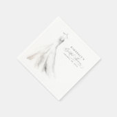 Wedding Dress Dreamweaver Elegant Boho Servet (Hoek)