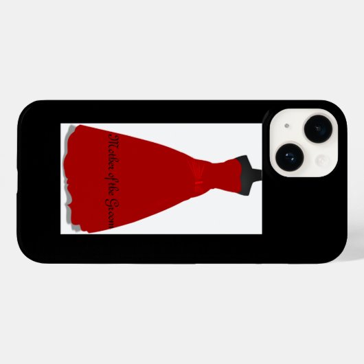 Wedding Dress Moeder van de Groom Case-Mate iPhone Case (Achterkant (horizontaal))