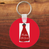 Wedding Dress Moeder van de Groom Sleutelhanger (Voorkant)