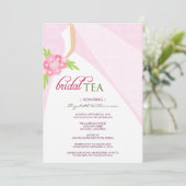 Wedding Dress Vrijgezellenfeest Tea Invitation (ro Kaart (Staand voorkant)