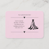 Wedding Dress Wijzigingen Visitekaartje (Achterkant)