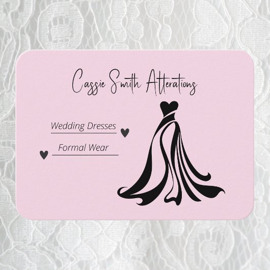 Wedding Dress Wijzigingen Visitekaartje