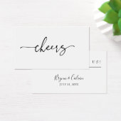 Wedding Drink Ticket Receptie Bar Token Kaart (Bureau)