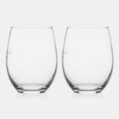 Wedding drink ware wijnglas zonder voet (Links)
