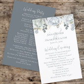 Wedding Dusty Blue Elegant Floral Ceremony Roos