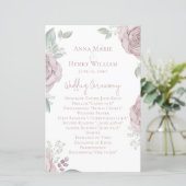 Wedding Dusty Roos Elegant Floral Ceremony Roos (Staand voorkant)