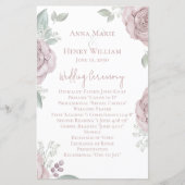 Wedding Dusty Roos Elegant Floral Ceremony Roos (Voorkant)