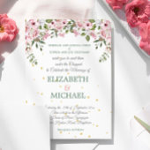 Wedding Elegant Chuppah Floral Foliage Joods Kaart