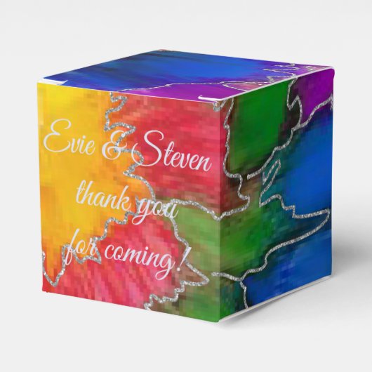 Wedding Elegant Colors Classic Bedankdoosjes (Voorkant Zijde)