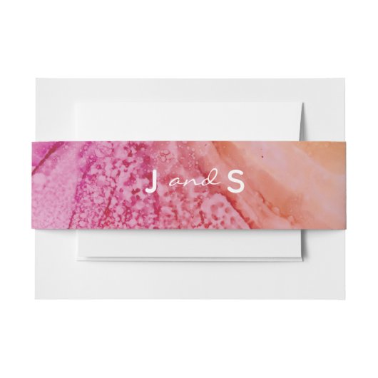 Wedding Elegant Fresh Flowers Uitnodigingen Wikkel (Voorkant Voorbeeld)