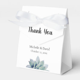 Wedding Elegant Greenery Succulent Bedankt Bedankdoosjes