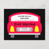 Wedding Elopement Aankondiging Briefkaart - rode a (Voorkant)