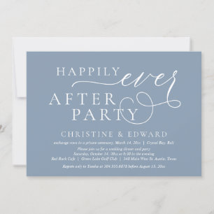 Wedding Elopement-diner, gelukkig altijd na een fe Kaart