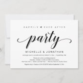 Wedding Elopement, elegant zwart script Kaart (Voorkant)