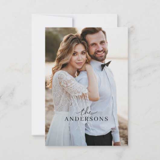 Wedding Elopement Foto Aankondiging (Voorkant)