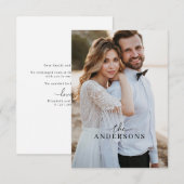 Wedding Elopement Foto Aankondiging (Voorkant / Achterkant)