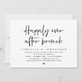 Wedding Elopement, gelukkig ooit na brunch Kaart (Voorkant)