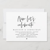 Wedding Elopement, laten we vieren Kaart (Voorkant)