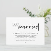 Wedding Elopement, net trouwde uitnodiging (Staand voorkant)