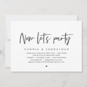 Wedding Elopement, nu een feest Kaart (Voorkant)